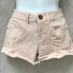 Express frayed shorts